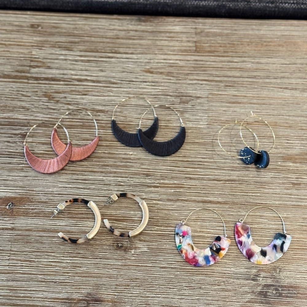 Set of Hoop Earrings
